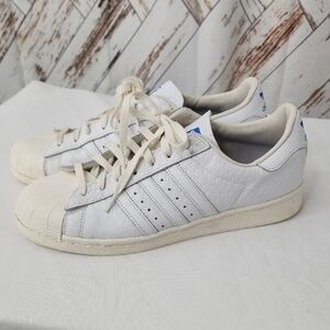 Adidas Superstar 82 Debossed Geometric White Sneakers Shoes